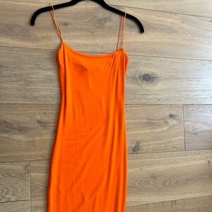 Naked Wardrobe orange mini dress XS
